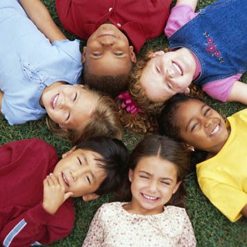 Children Lying with Heads Together ca. 2002